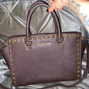 Michael Kors Studded Selma Satchel